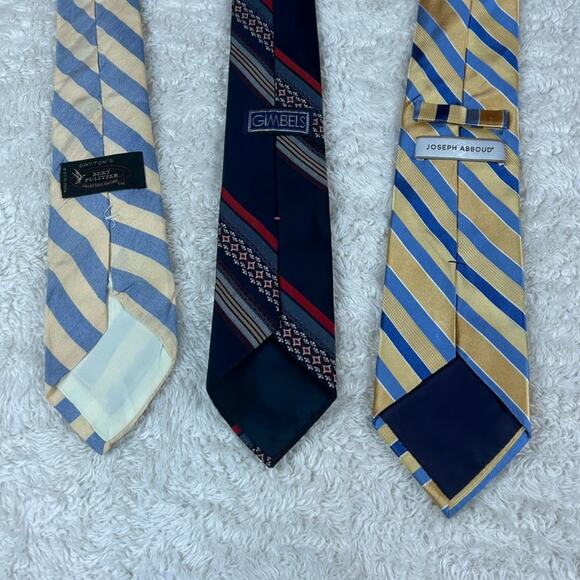 Blue and Gold Vintage and Modern Necktie lot - bundle of 7 ties - Picture 5 of 7